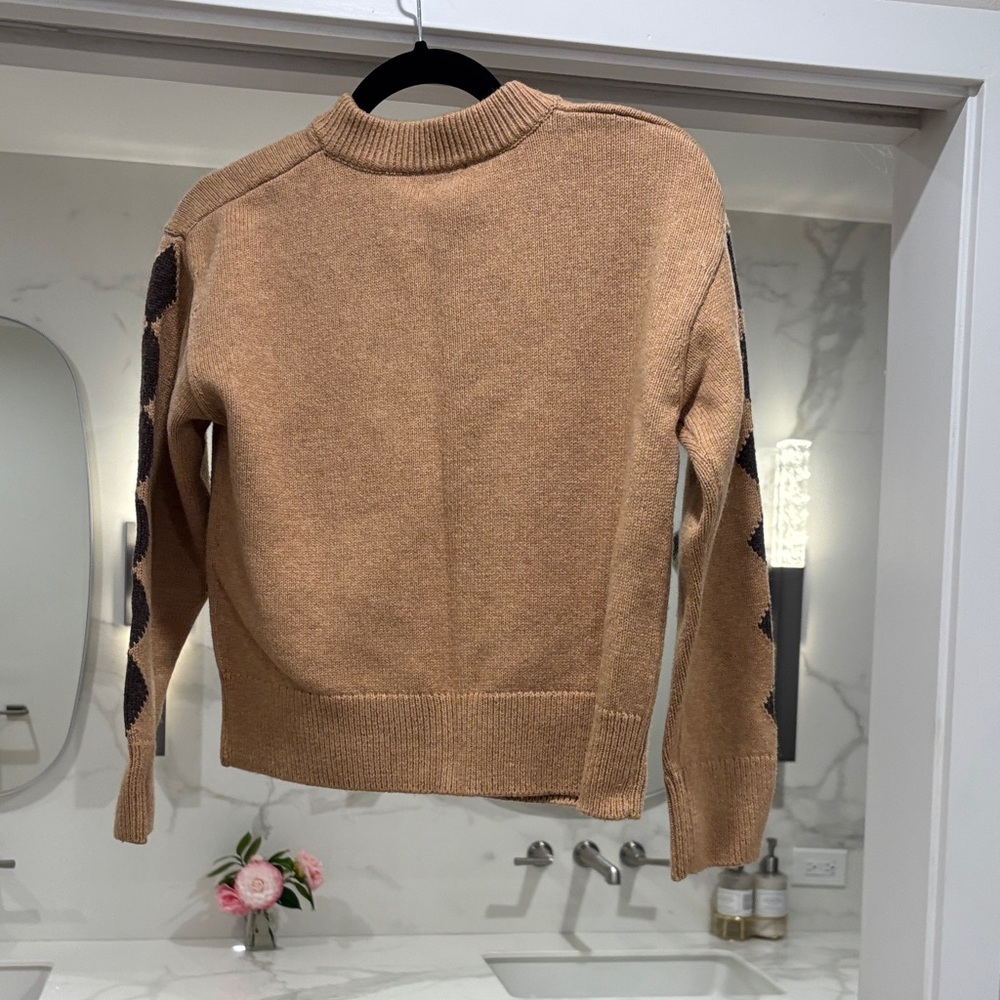 Rails Tan and Black Horse Pattern Cardigan - Picture 5 of 6